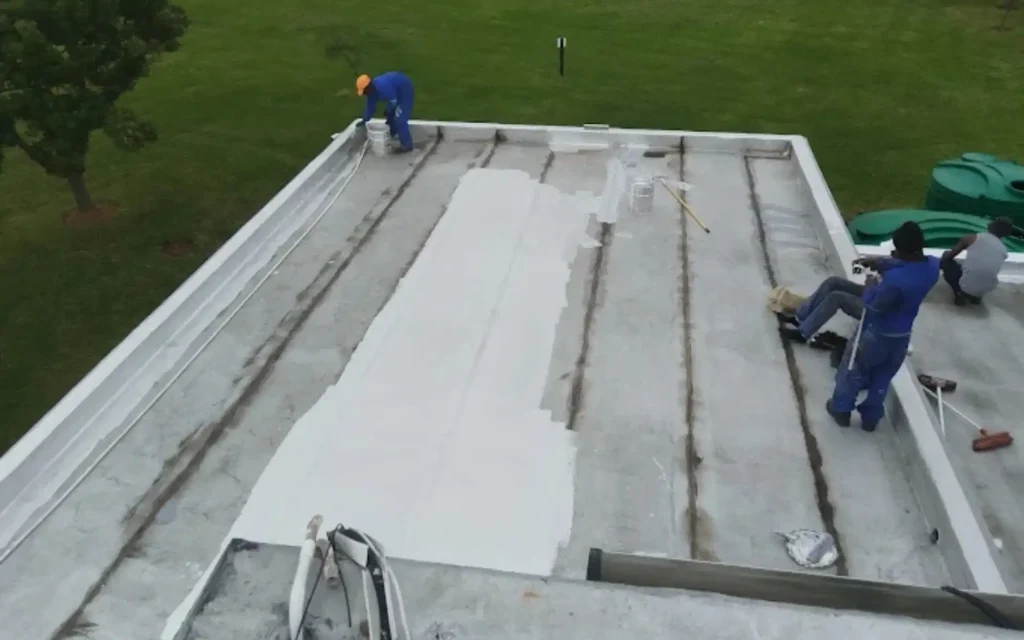 Roof waterproofing project in Cape Town