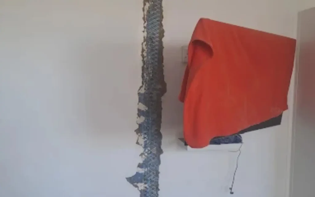 Water penetration wall repair